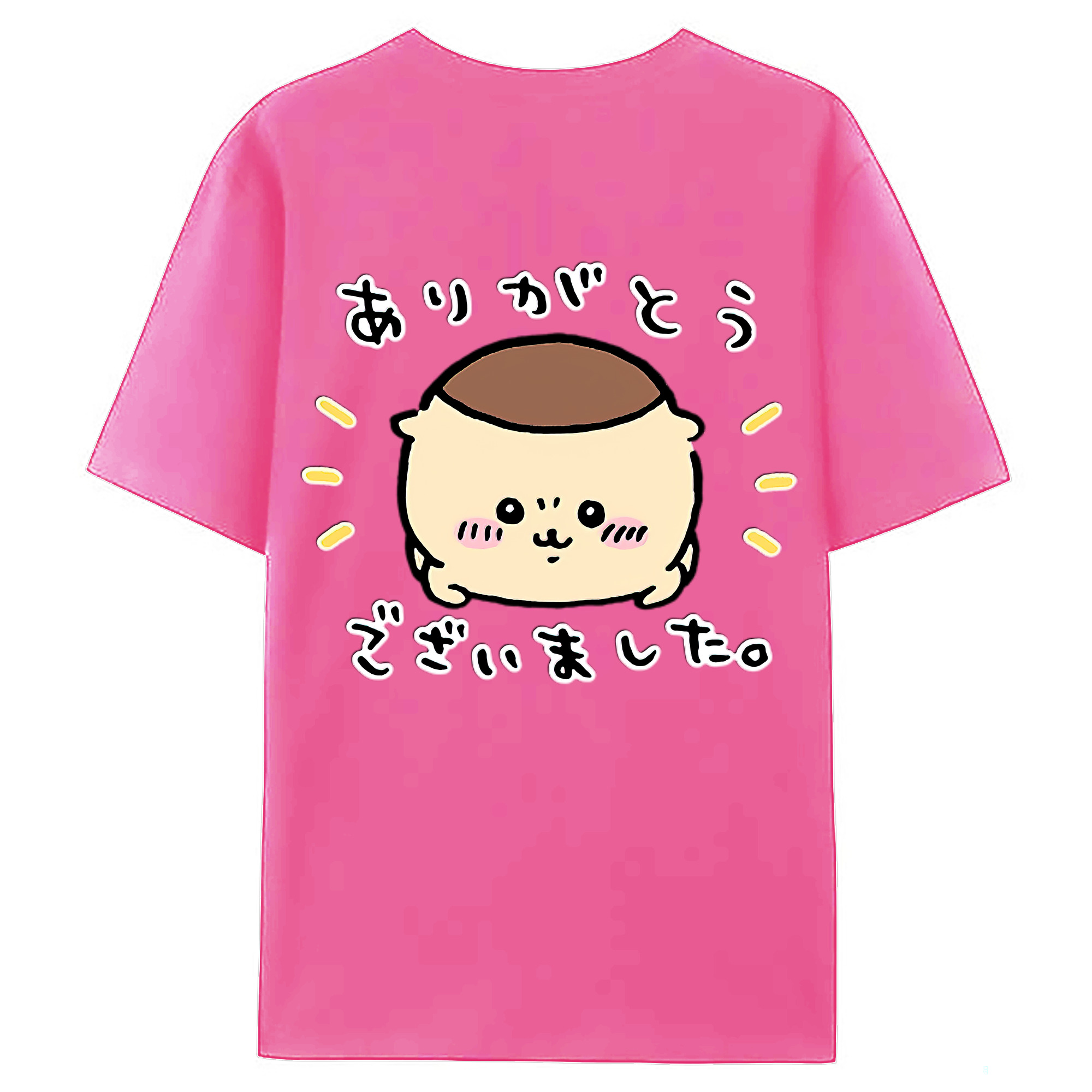 （画像用） ちいかわ くりまんじゅう Chii-kawa kuri manjū レディース半袖Tシャツ(バックプリント)